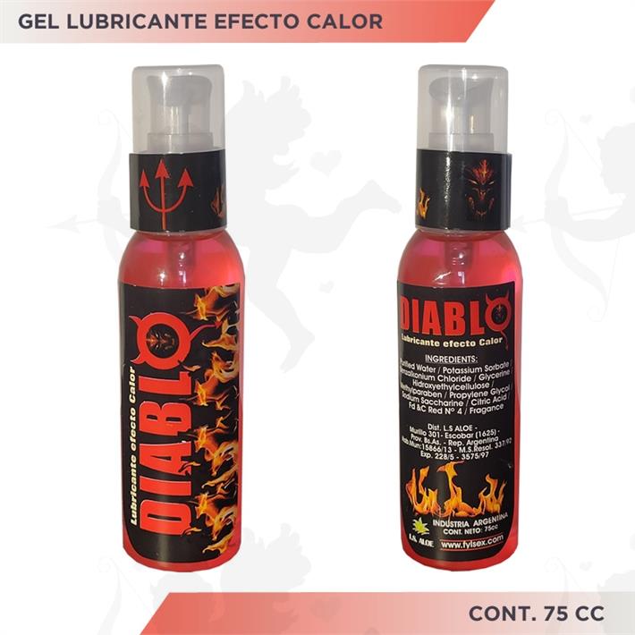 Cód: CR DIABLO - Gel lubricante efecto calor DIABLO 75cc - $ 4200